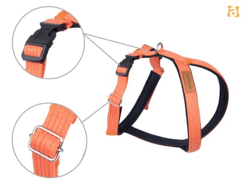 Szelki Grand Soft Cotton L Pomarańczowy