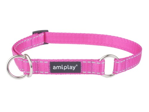 Obroża regulowana Reflective XL Rożowy