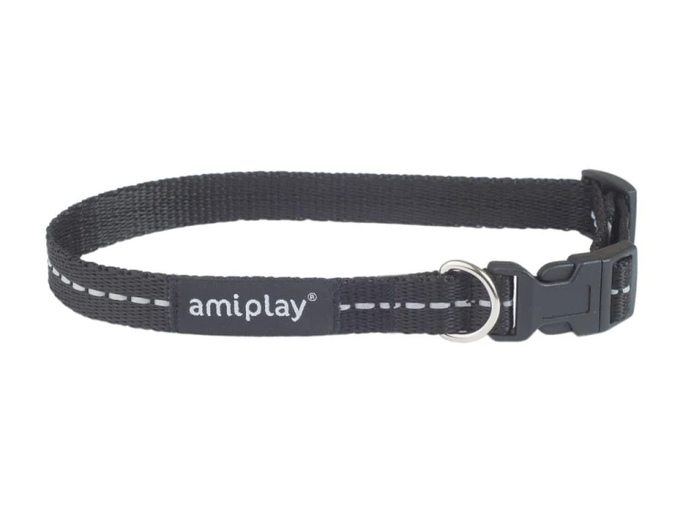 Obroża regulowana Reflective S Czarny