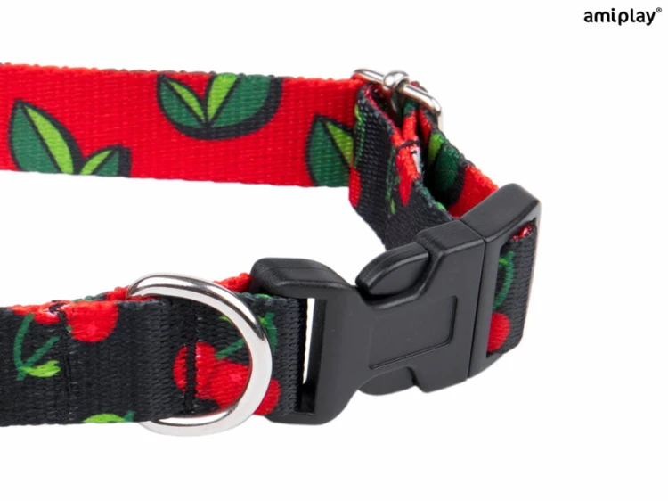 Obroża regulowana Be Happy M Cherry