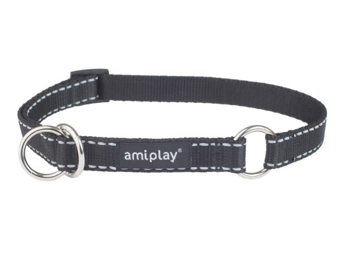 Obroża regulowana Reflective XL Czarny