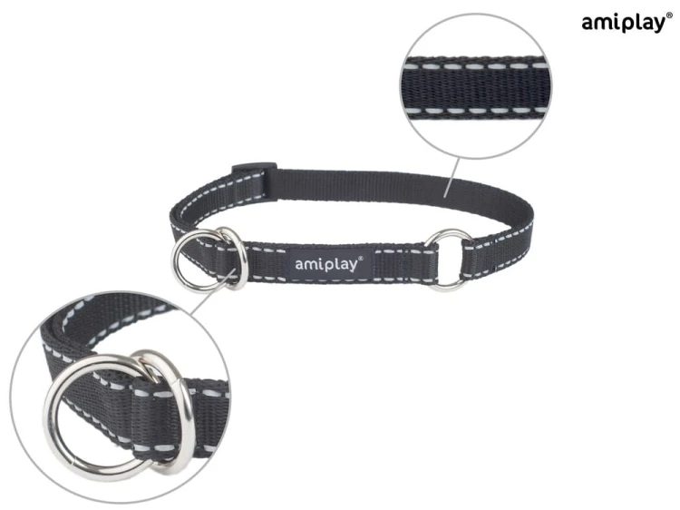 Obroża regulowana Reflective XL Czarny