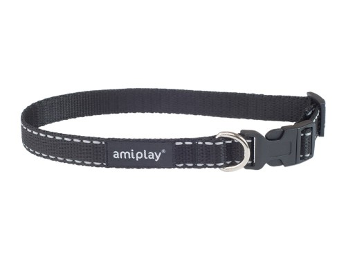 Obroża regulowana Reflective L Czarny