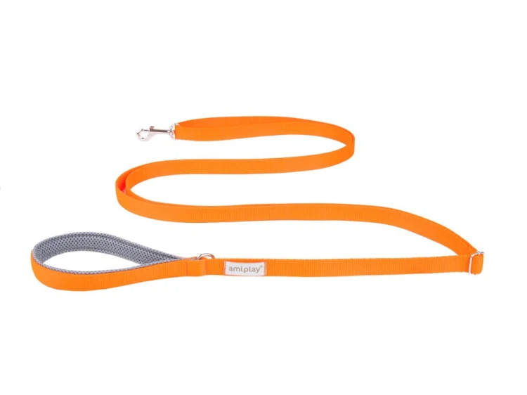 Smycz Easy Fix Samba L 1,6-3m Pomarańcz