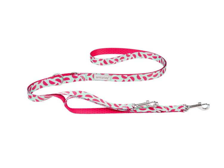 Smycz 7in1 Be Happy M 1-2m Watermelon