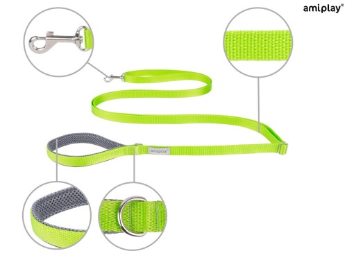 Smycz Easy Fix Samba S 1,6-3m Zielony