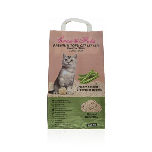 COCA PETS żwirek tofu naturalny 2.25kg