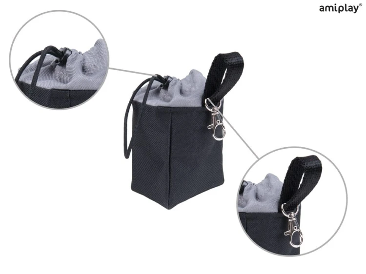 Torebka na przysmaki Samba Czarny