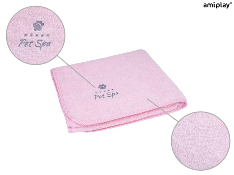 Ręcznik kąpielowy spa S Różowy