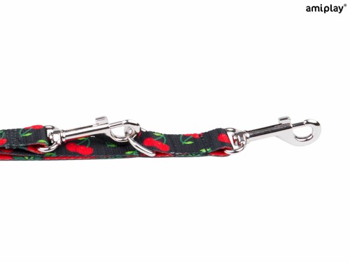 Smycz 7in1 Be Happy L 1-2M Cherry