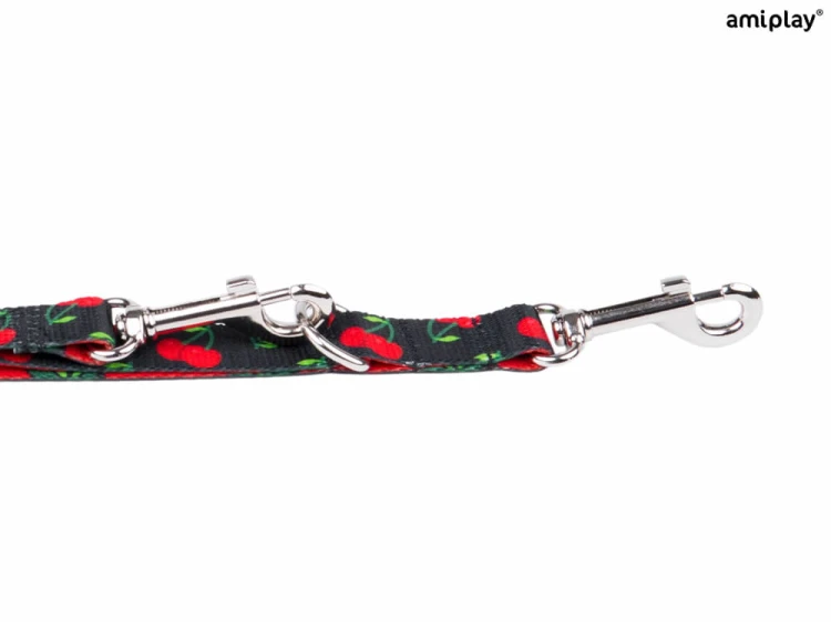 Smycz 7in1 Be Happy XL 1-2m Cherry