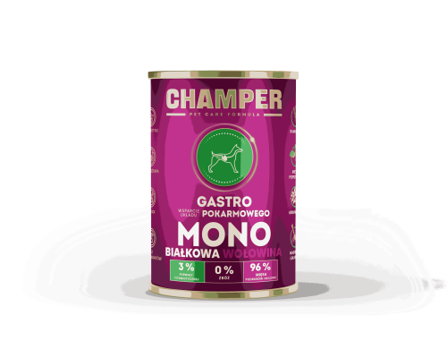 CHAMPER GASTRO MONOBIAŁKOWA wołowina 400g
