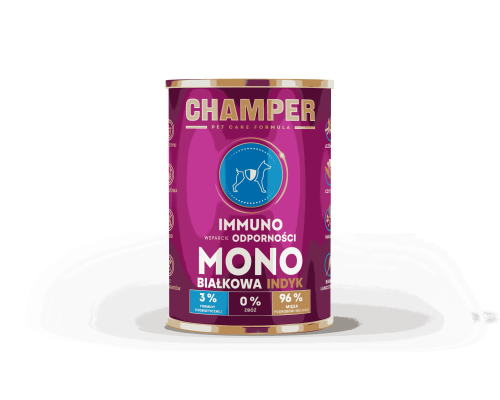 CHAMPER IMMUNO MONOBIAŁKOWA indyk 400g