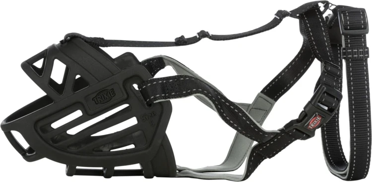 Kaganiec Muzzle Flex, silikonowy, M–L, czarny