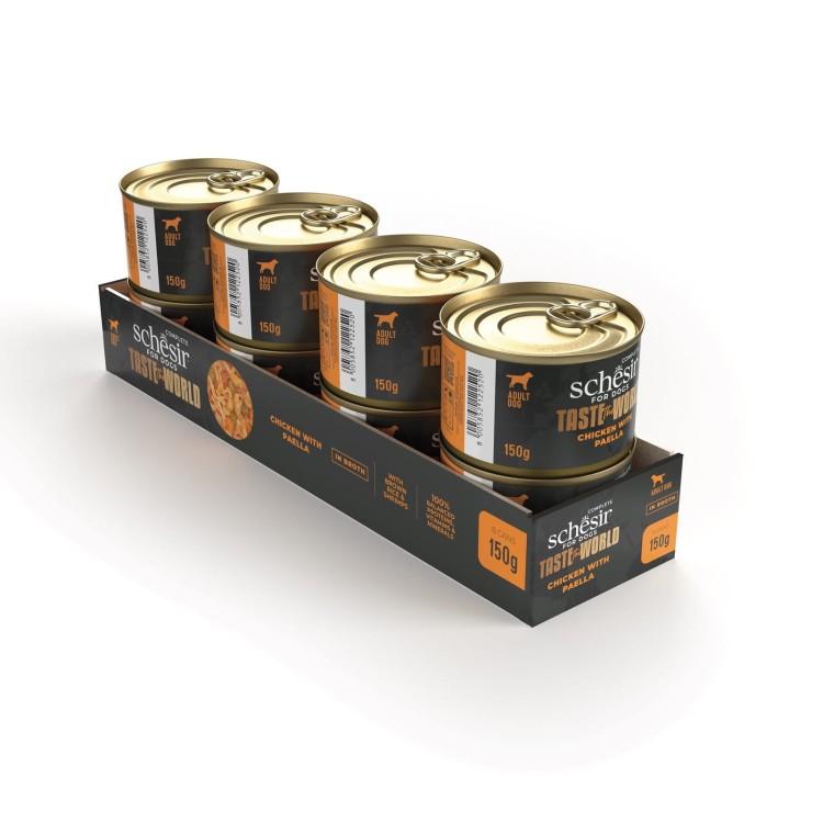 Taste the world, karma mokra, dla psów, kurczak z paella, 150 g, puszka