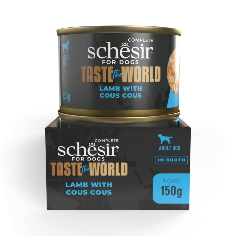 Taste the world, karma mokra, dla psów, jagnięcina z kuskusem, 150 g, puszka