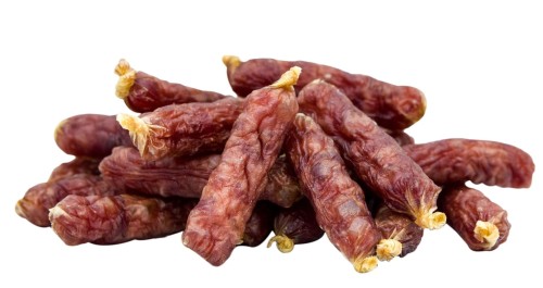 Pausesnack przysmak dla psa, kiełbaski z kaczki 11 cm 500 g