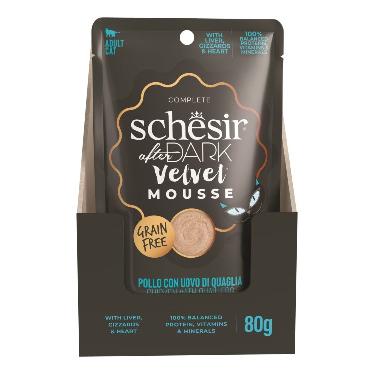 After Dark Velvet Mousse, karma mokra, dla kota, kurczak z jajkami przepiórczymi, 80 g, saszetka