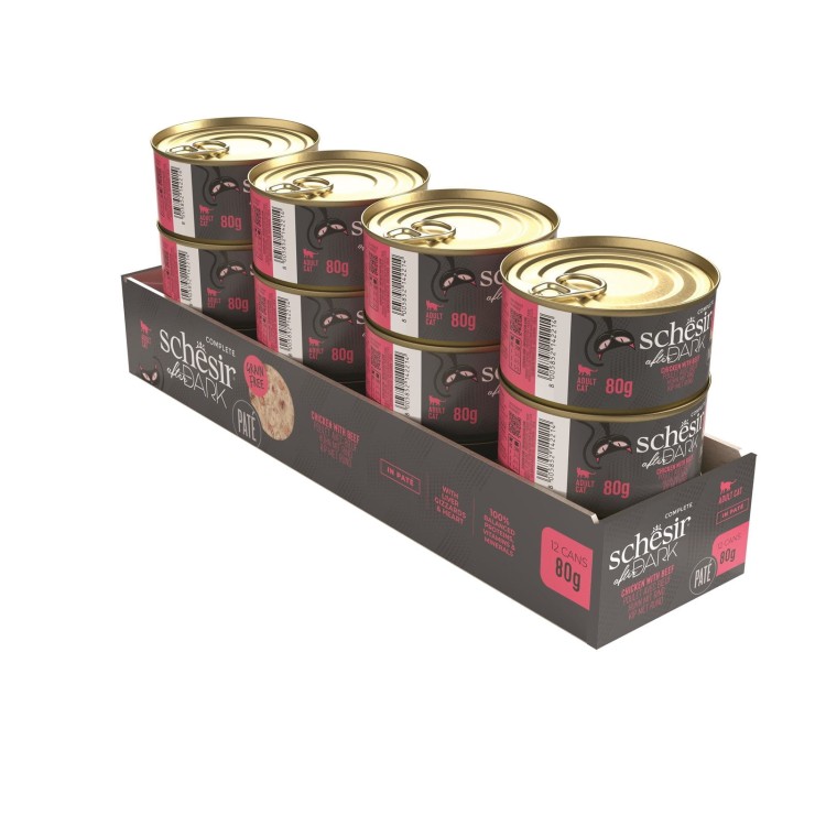 After Dark, karma mokra, dla kota, pasztet z kurczaka z wołowiną, 80 g, puszka