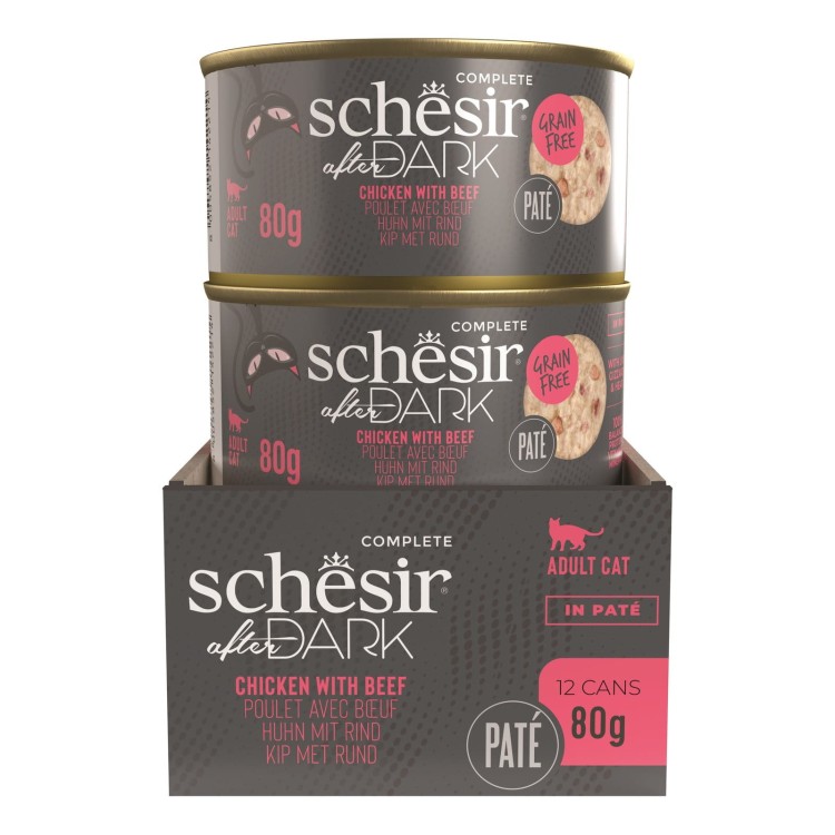 After Dark, karma mokra, dla kota, pasztet z kurczaka z wołowiną, 80 g, puszka