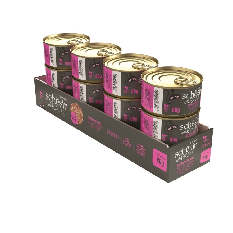 After Dark, karma mokra, dla kota, kurczak w bulionie z szynki, 80 g, puszka