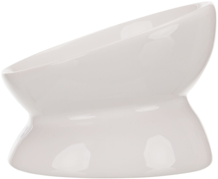 Miska ceramiczna, cat, 0.15 l/o 13 cm, biała