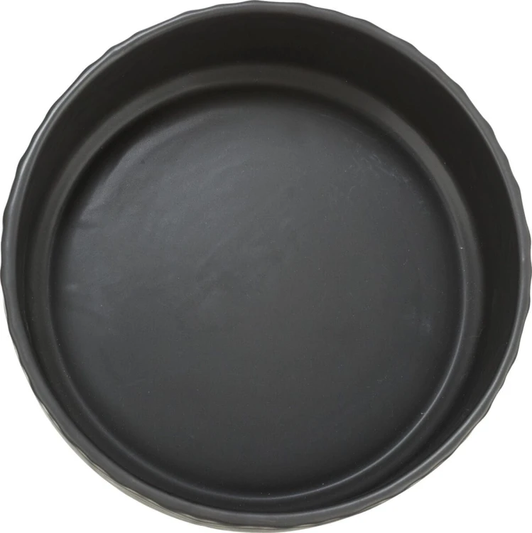 Miska ceramiczna, dla psa/kota, czarny mat, 0.9 l/? 16 cm