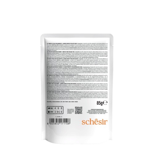 CB, karma mokra, dla kotów, tuńczyk z kurczakiem i krewetkami w galarecie, 85 g, saszetka