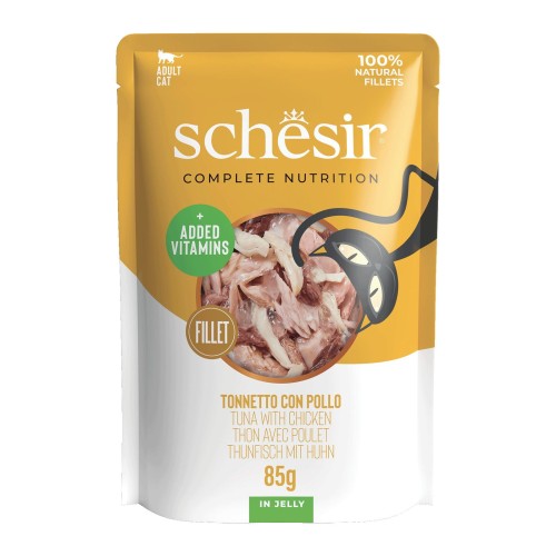 CB, karma mokra, dla kotów, tuńczyk z kurczakiem w galarecie, 85 g, saszetka