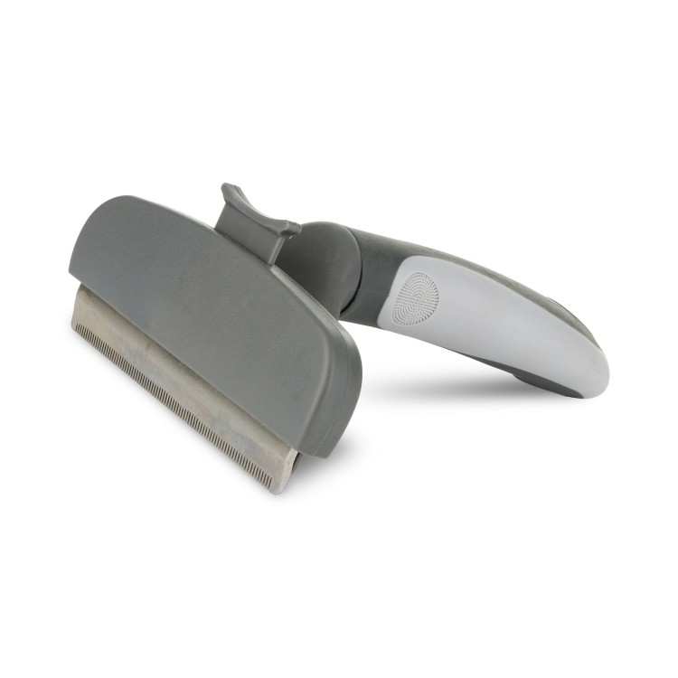 Zgrzebło dla zwierząt, szary, 11 x 16,3 cm