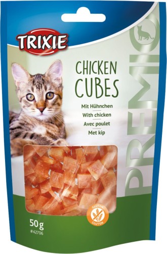 SNACKI "PREMIO CUBES", KURCZAK 50g