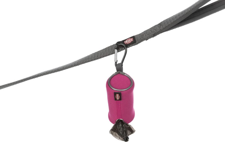 Pojemnik na woreczki na odchody, dla psa, neopren, zawiera 1 rolkę z 20 workami