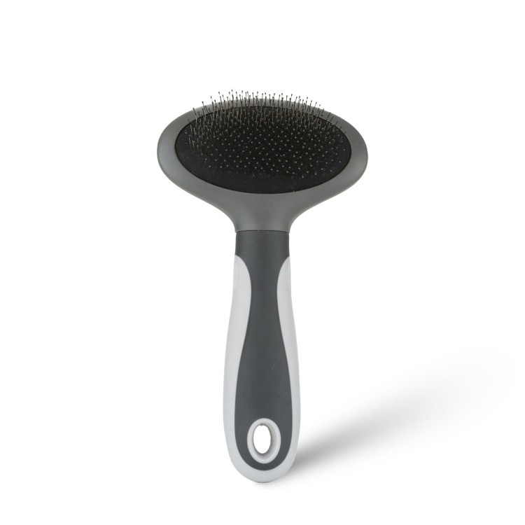 Szczotka dla zwierząt, szary, 10,8 x 18 cm