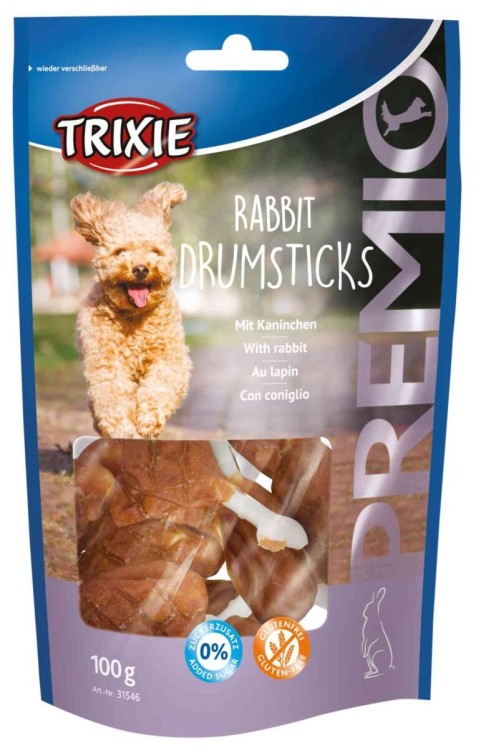 Przysmaki PREMIO Rabbit Drumsticks, królik,100g