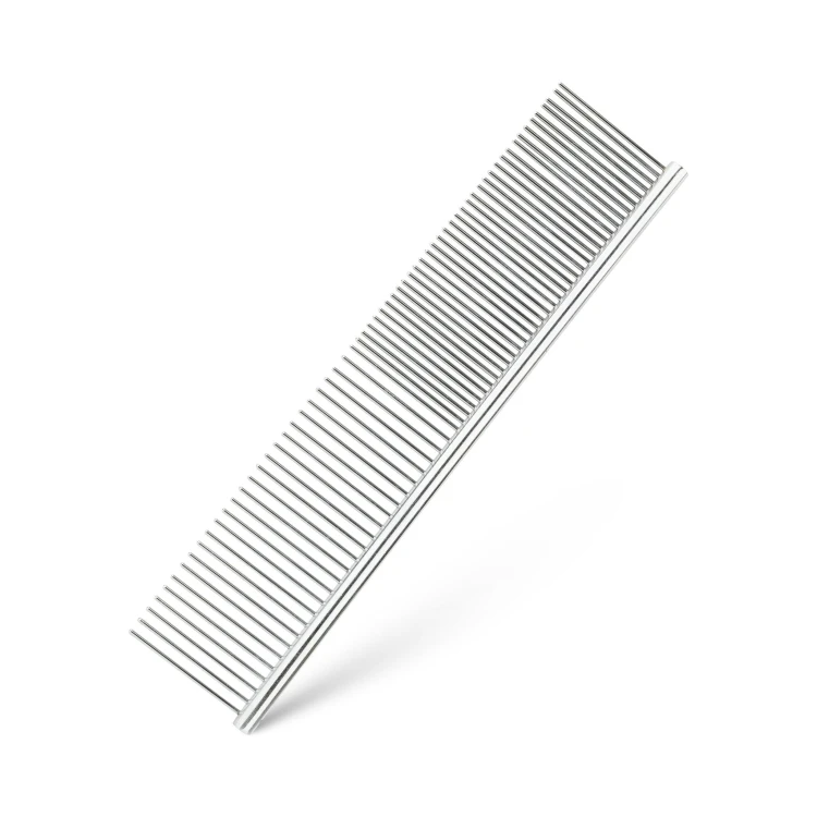 Grzebień stalowy, szary, 4,2 x 19 cm