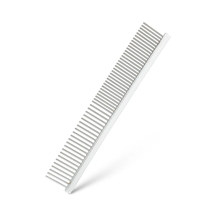 Grzebień stalowy, szary, 2,9 x 17 cm