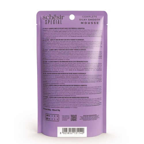 Special Mousse Light, karma mokra, dla kota, kurczak i indyk z dynią, 70 g, saszetka