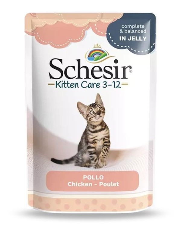 Kitten Care 3-12, karma mokra, dla kociąt, kurczak, 85 g, saszetka