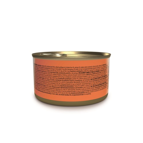 Baby, karma mokra, dla kociąt, kurczak z łososiem, 70 g, puszka