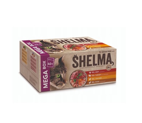 SHELMA saszetki kot NMP GF mix 40x85g