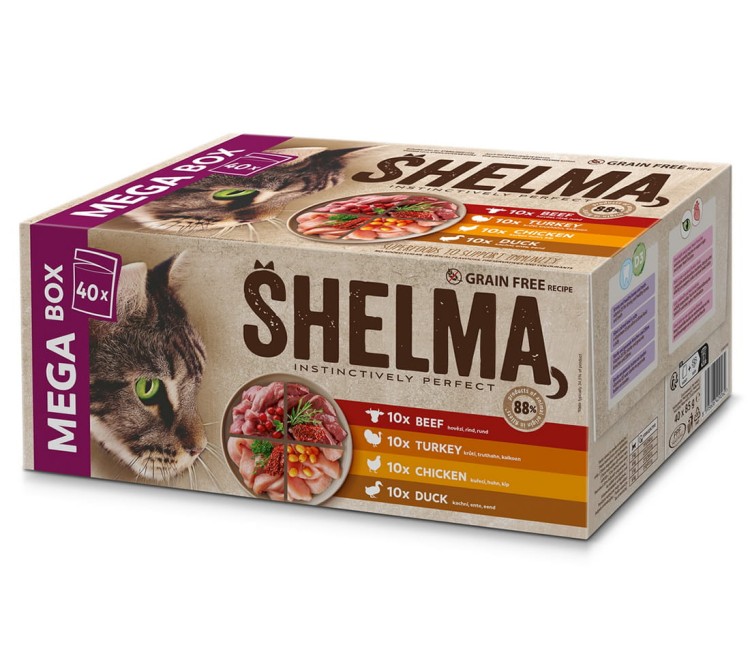 SHELMA saszetki kot NMP GF mix 40x85g
