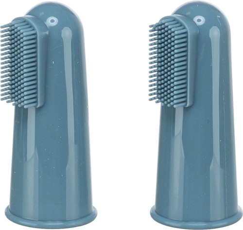 Zestaw silikonowych szczoteczek do zebów dla psa/kota, 6cm, 2 szt.