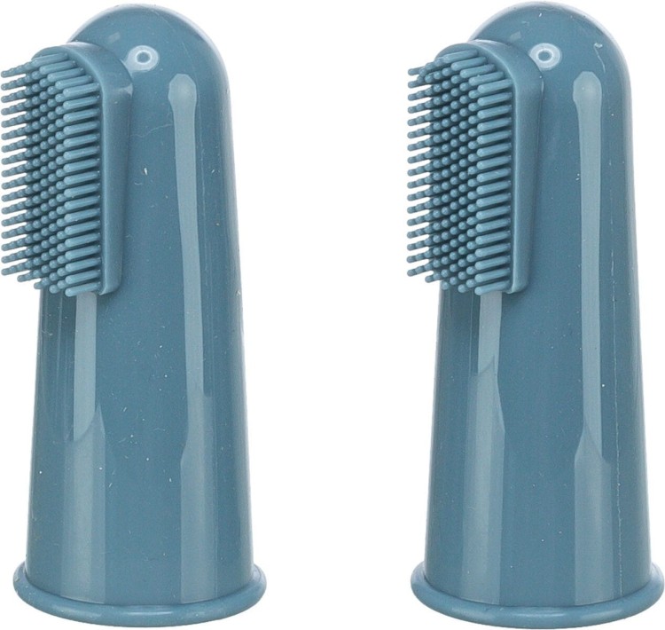 Zestaw silikonowych szczoteczek do zebów dla psa/kota, 6cm, 2 szt.