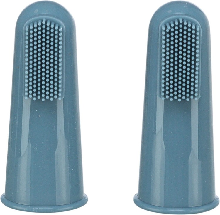 Zestaw silikonowych szczoteczek do zebów dla psa/kota, 6cm, 2 szt.