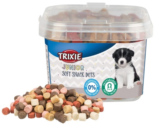 Miękkie przysmaki Junior Dots, z Omega-3, 140 g