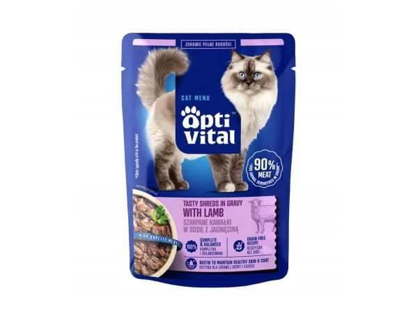 Karma mokra dla kota Optival mix smaków megabox saszetki w sosie 40sztx85g