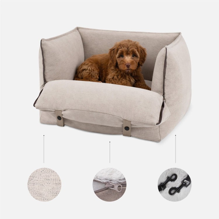 ODYSSEY 2w1 sand - Legowisko dla zwierząt i fotelik samochodowy