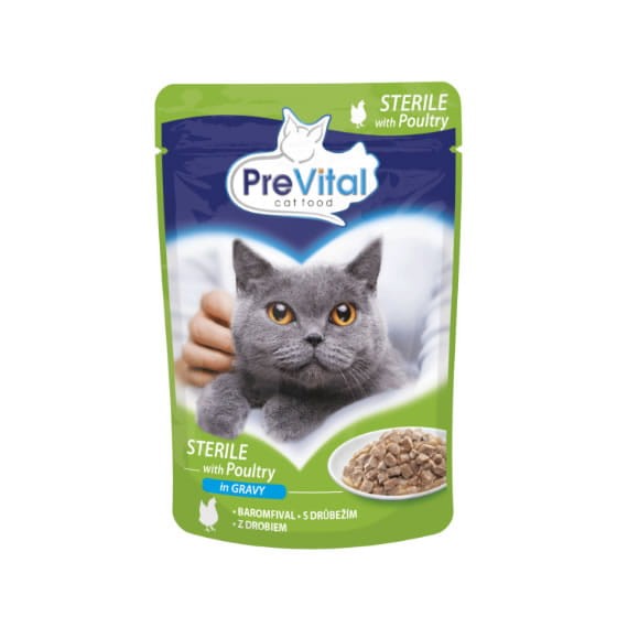 Karma dla kota PreVital mix smaków 100 g (24 sztuki)