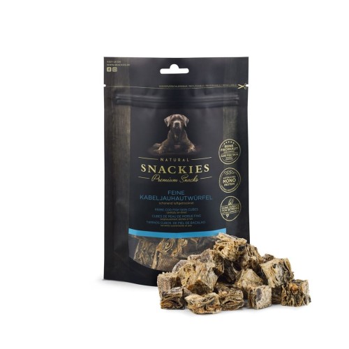 Premium Snacks Przysmak dla psa - Kostki ze skóry dorsza 130 g