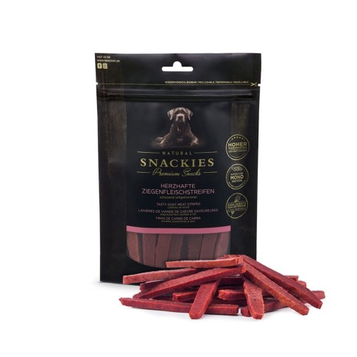 Premium Snacks Przysmak dla psa - Paski z koźliny 170 g